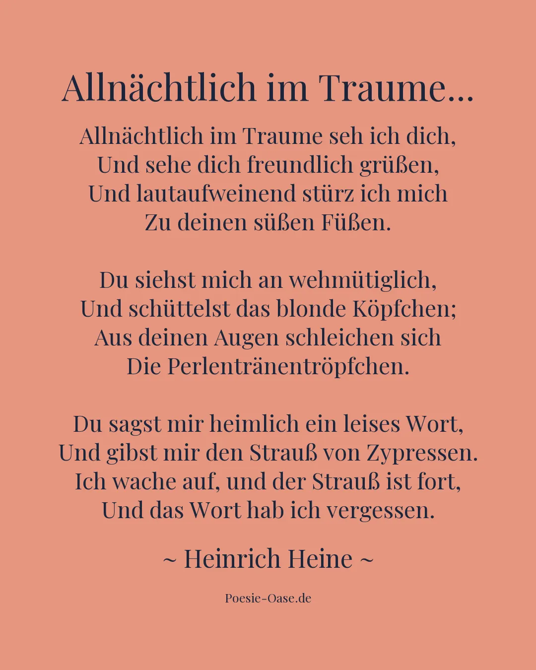 Illustration zu Allnächtlich im Traume...