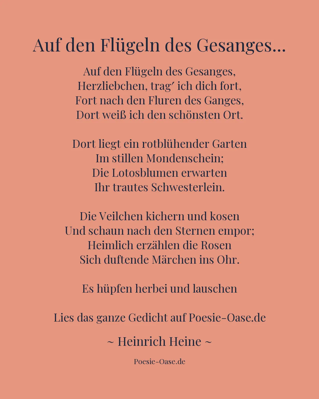 Illustration zu Auf den Flügeln des Gesanges...
