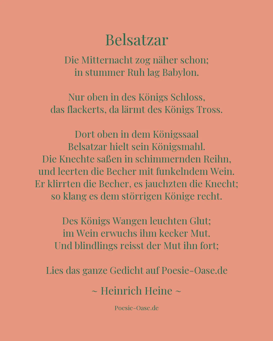 Illustration zu Belsatzar