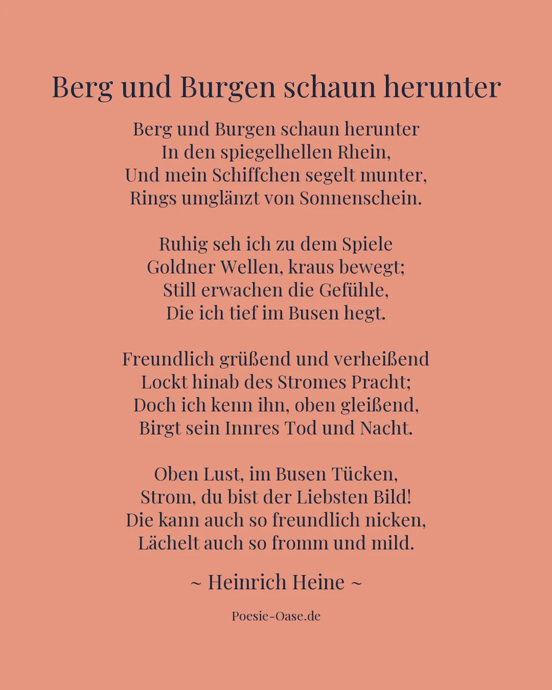 Illustration zu Berg und Burgen schaun herunter