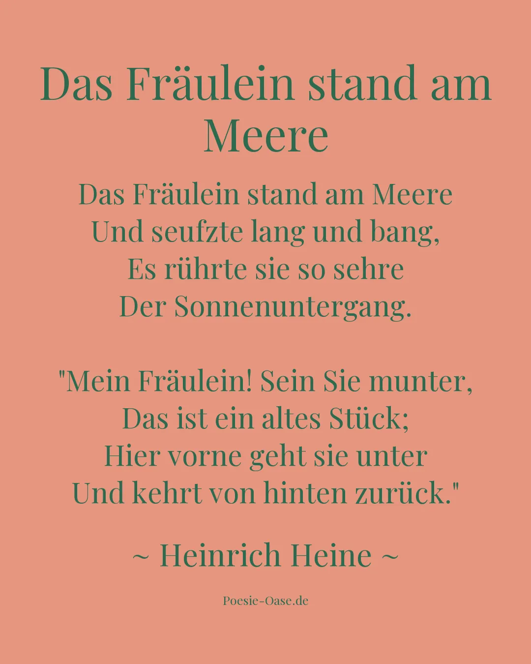 Illustration zu Das Fräulein stand am Meere