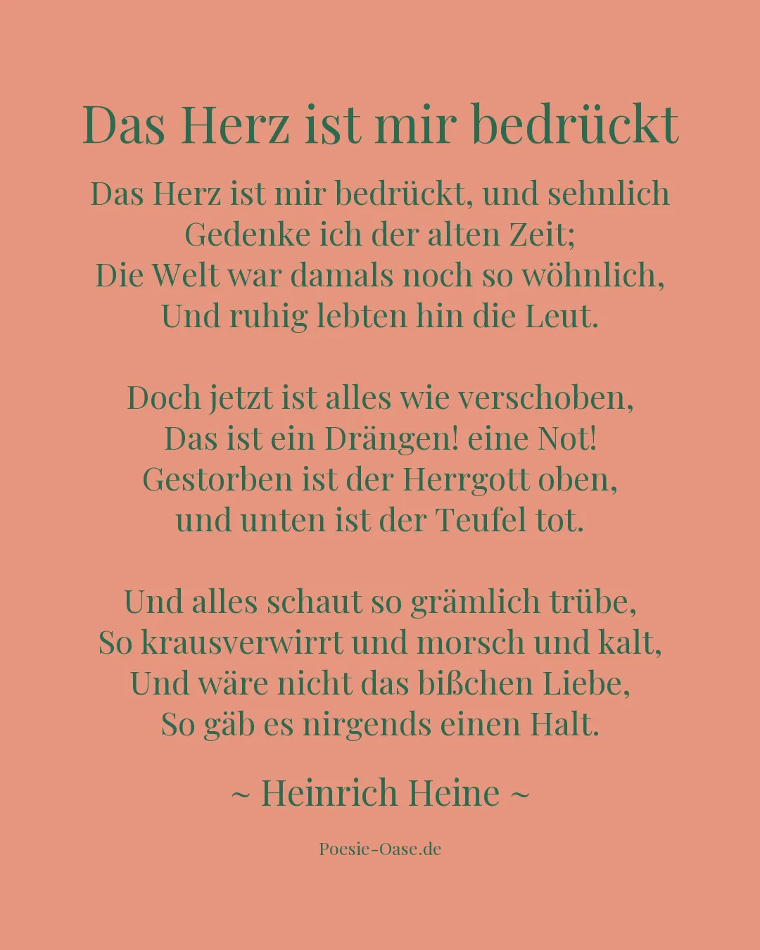 Illustration zu Das Herz ist mir bedrückt