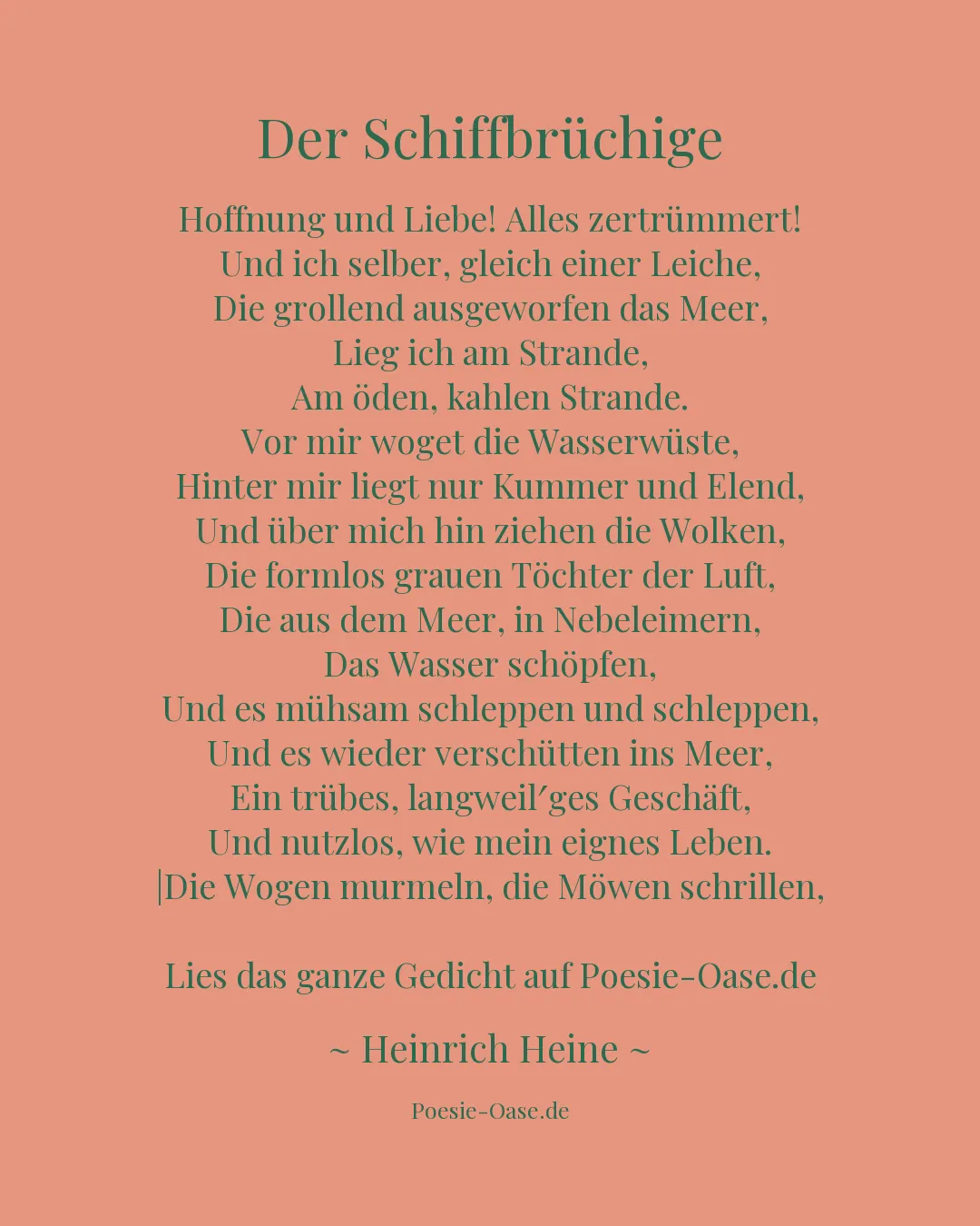 Illustration zu Der Schiffbrüchige