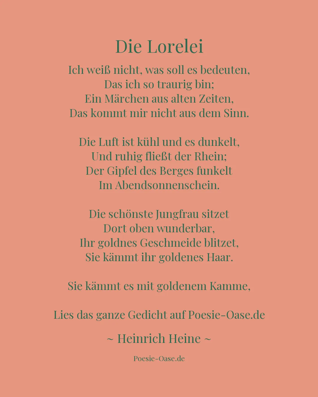 Illustration zu Die Lorelei