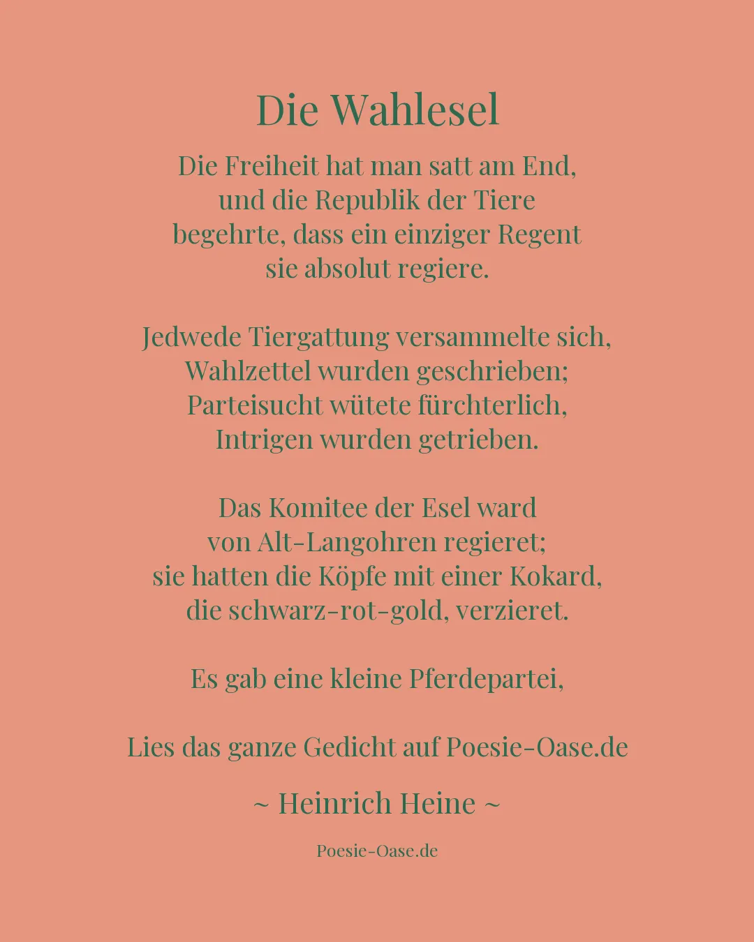 Illustration zu Die Wahlesel