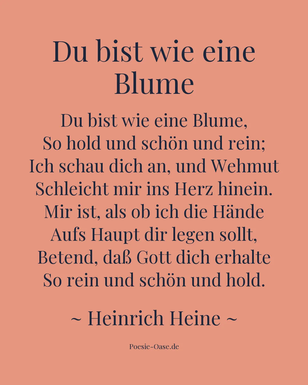 Illustration zu Du bist wie eine Blume