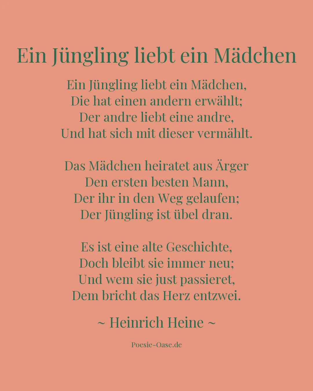 Illustration zu Ein Jüngling liebt ein Mädchen