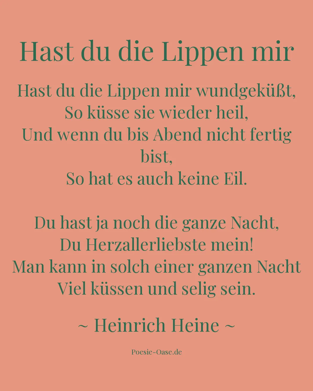 Illustration zu Hast du die Lippen mir