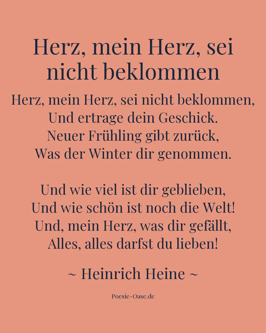 Illustration zu Herz, mein Herz, sei nicht beklommen
