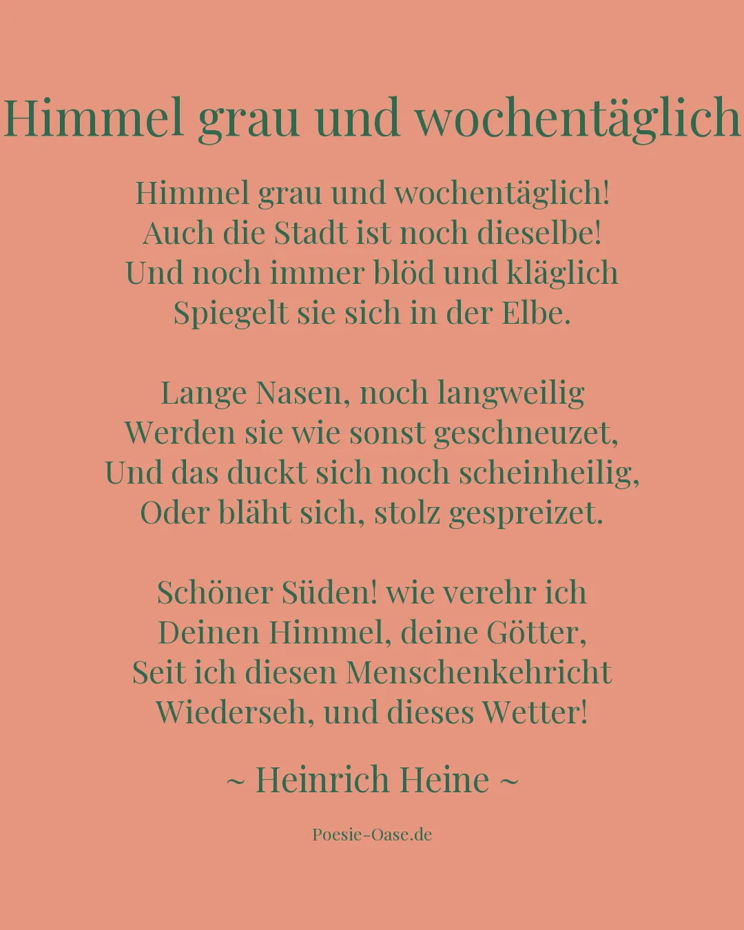 Illustration zu Himmel grau und wochentäglich