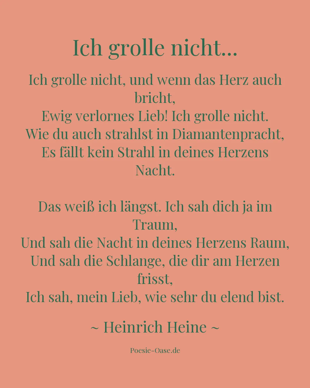 Illustration zu Ich grolle nicht...
