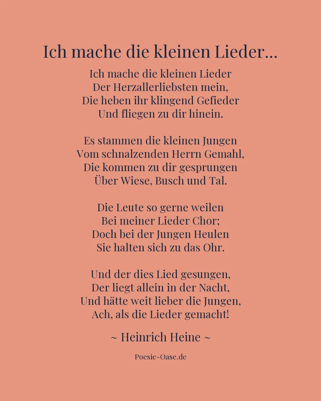 Illustration zu Ich mache die kleinen Lieder...