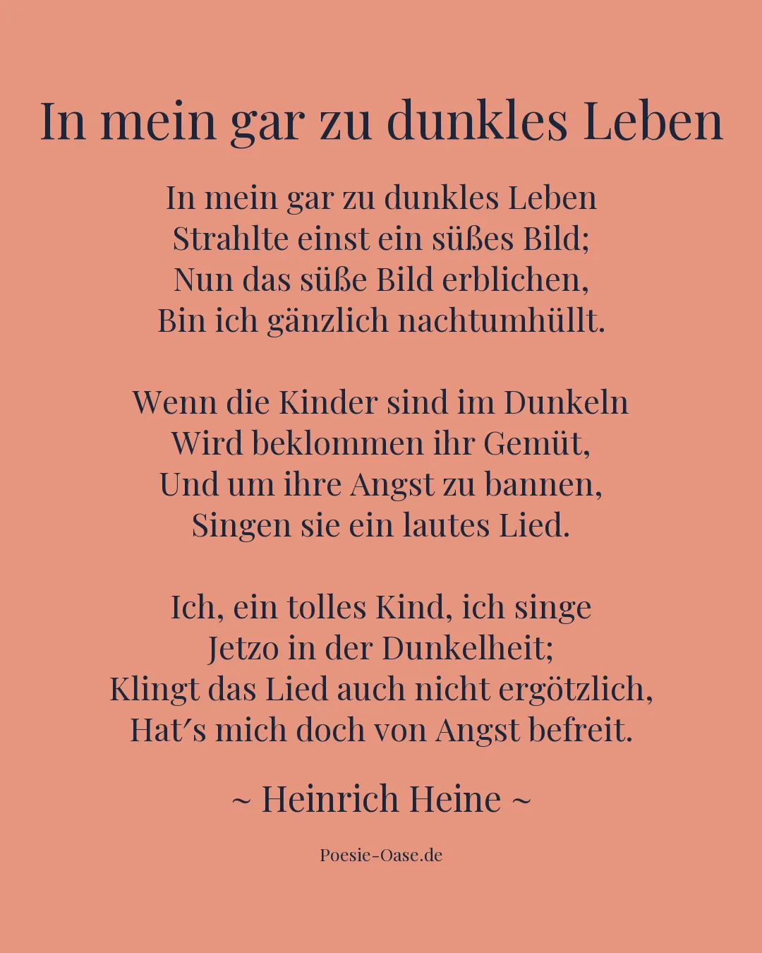 Illustration zu In mein gar zu dunkles Leben