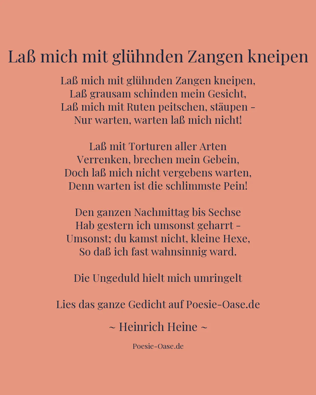 Illustration zu Laß mich mit glühnden Zangen kneipen