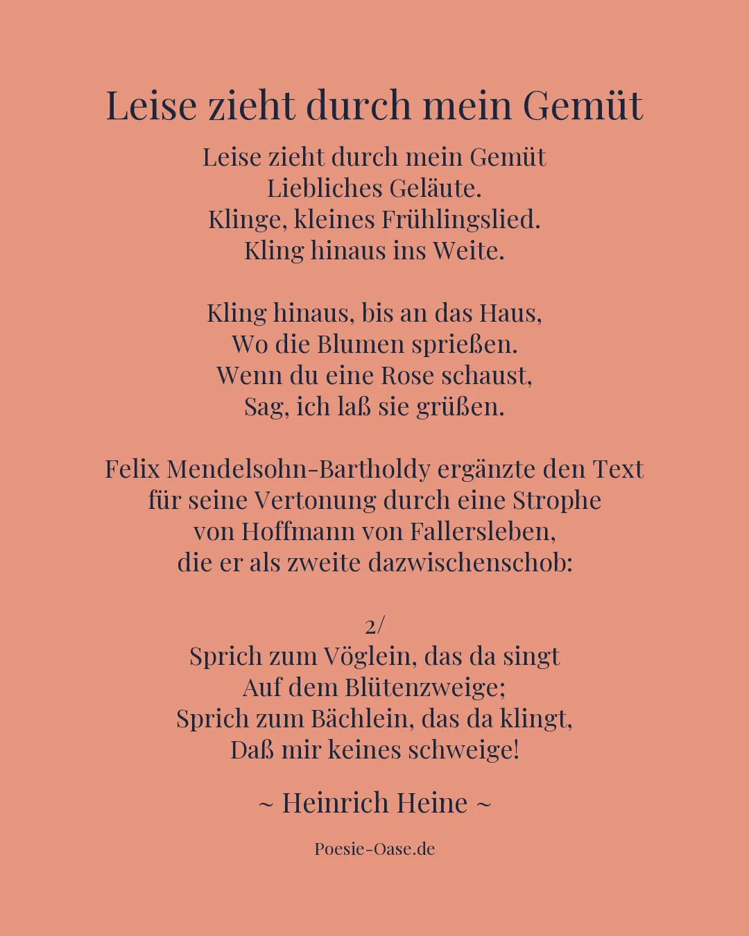 Illustration zu Leise zieht durch mein Gemüt