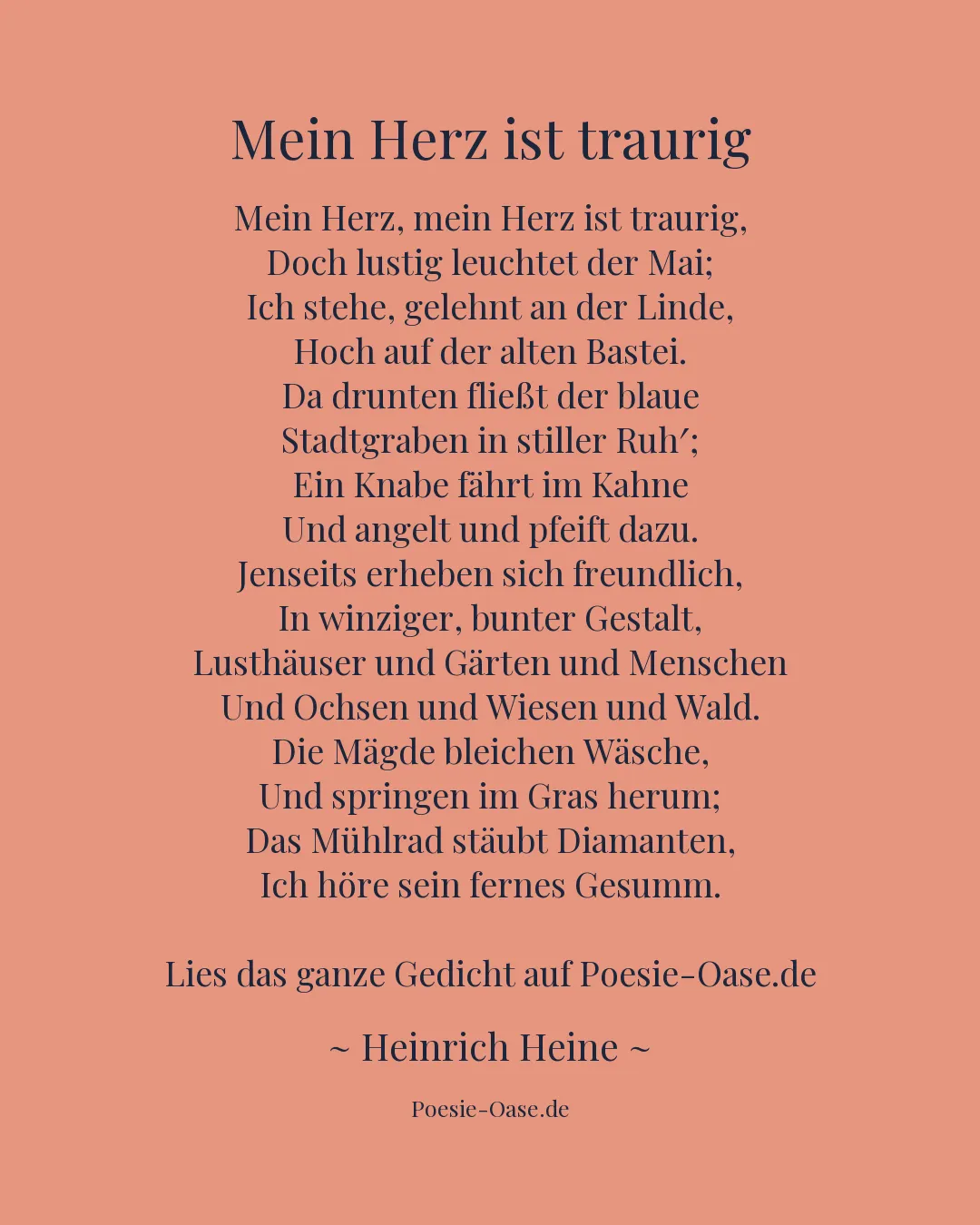 Illustration zu Mein Herz ist traurig