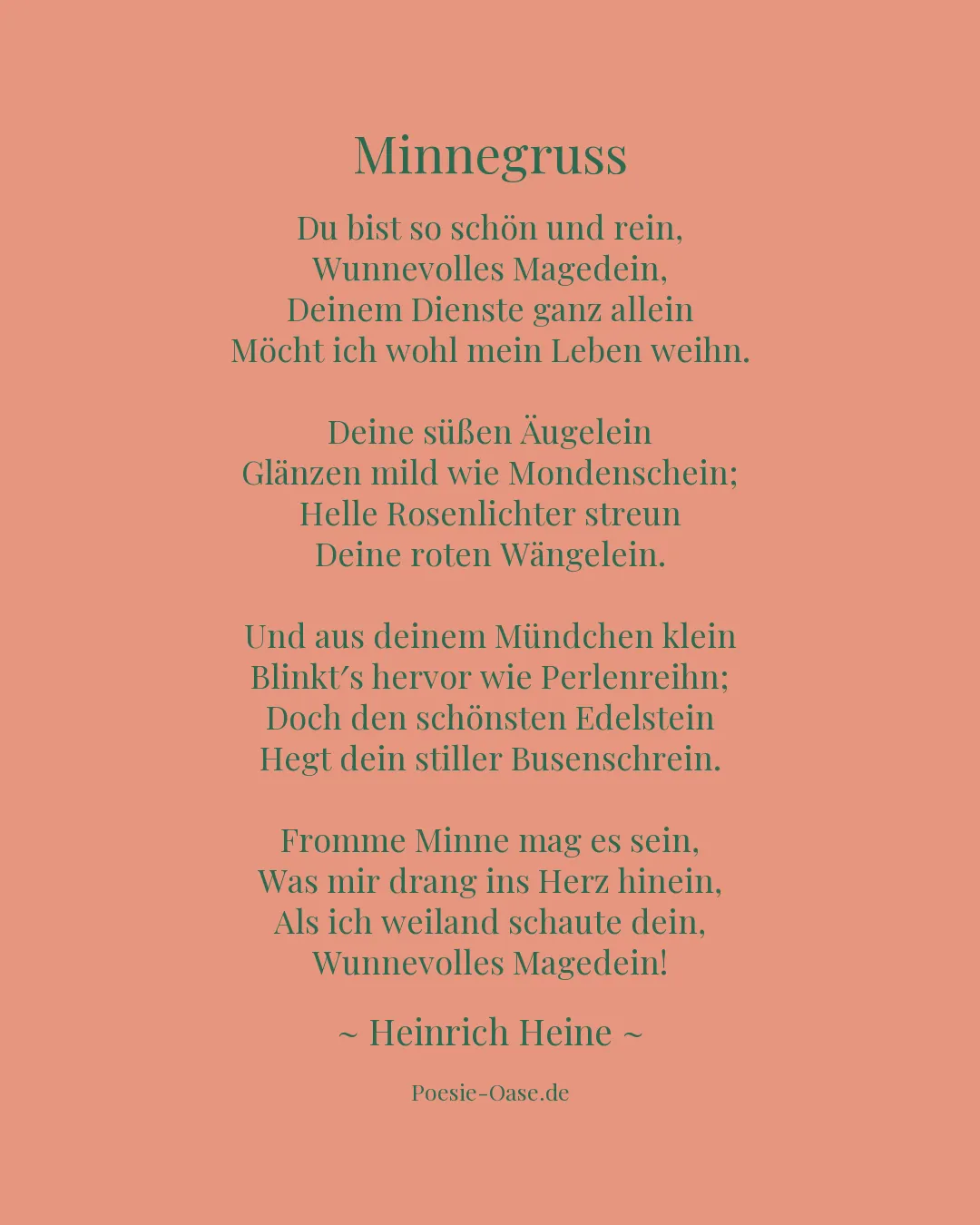 Illustration zu Minnegruss