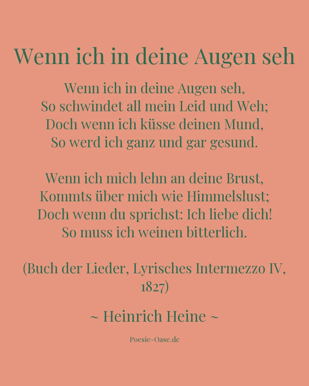 Illustration zu Wenn ich in deine Augen seh