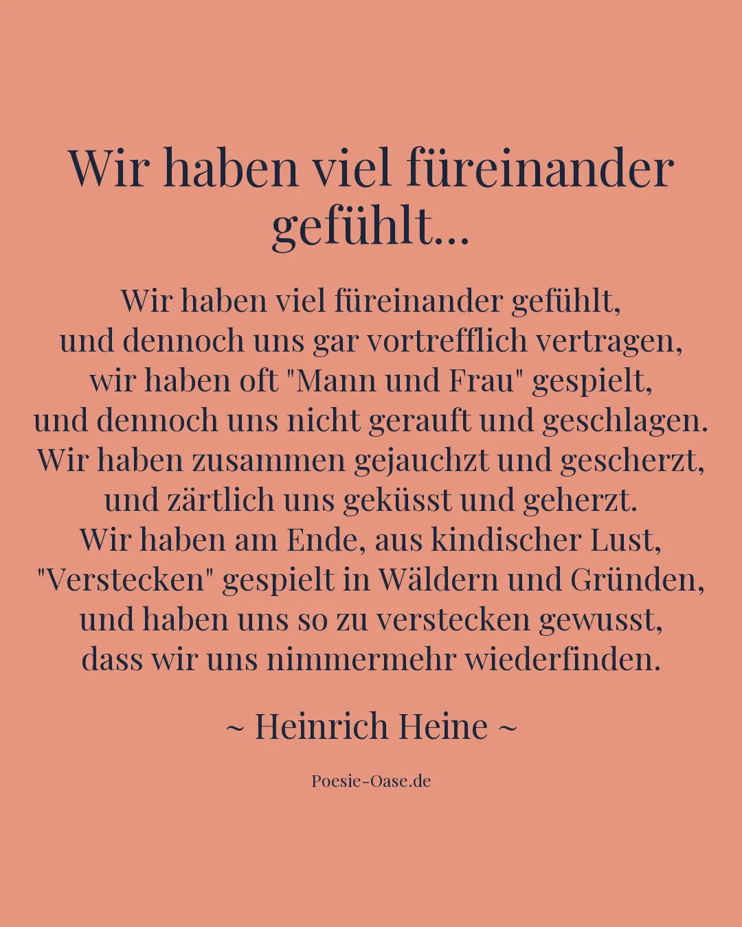 Illustration zu Wir haben viel füreinander gefühlt...