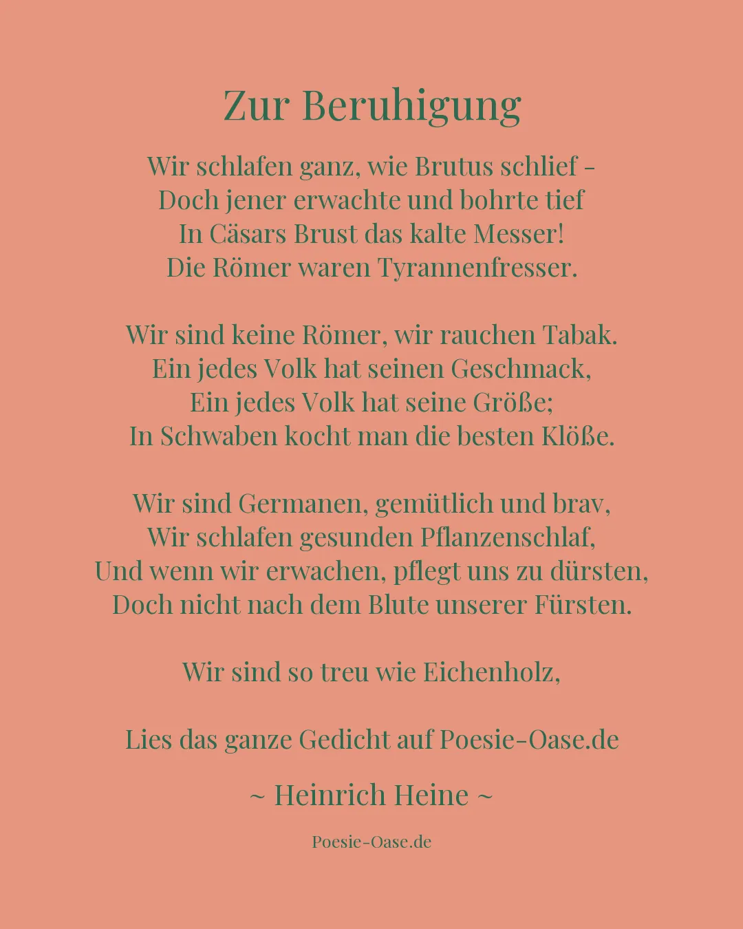 Illustration zu Zur Beruhigung
