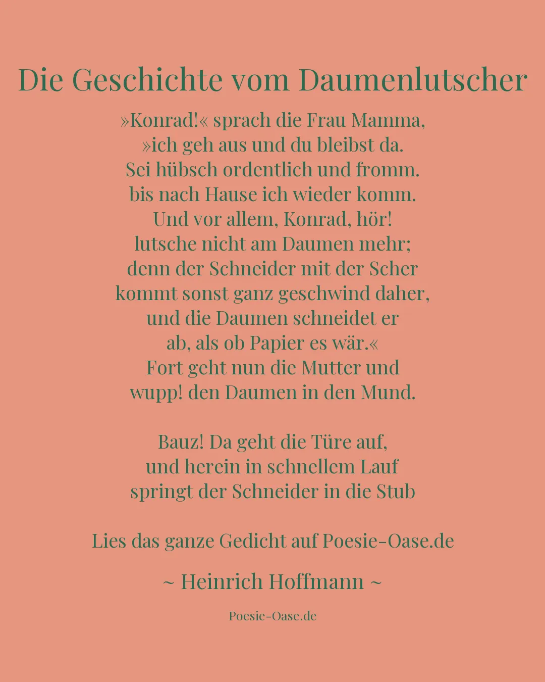 Illustration zu Die Geschichte vom Daumenlutscher