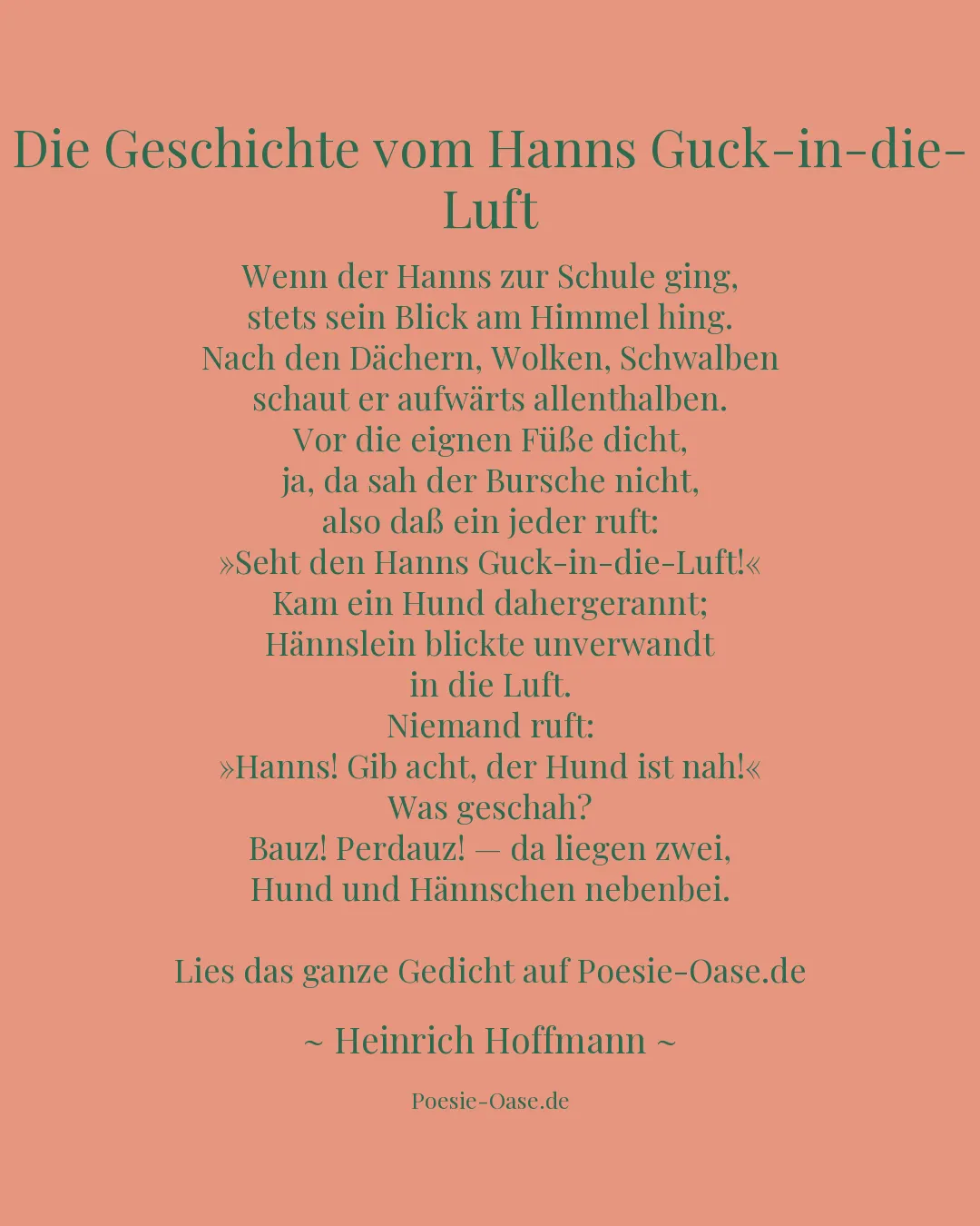 Illustration zu Die Geschichte vom Hanns Guck-in-die-Luft