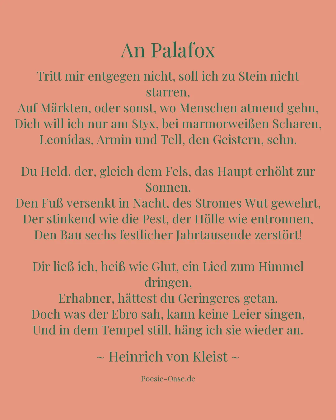 Illustration zu An Palafox