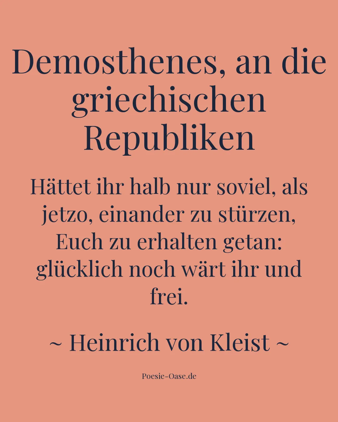 Illustration zu Demosthenes, an die griechischen Republiken