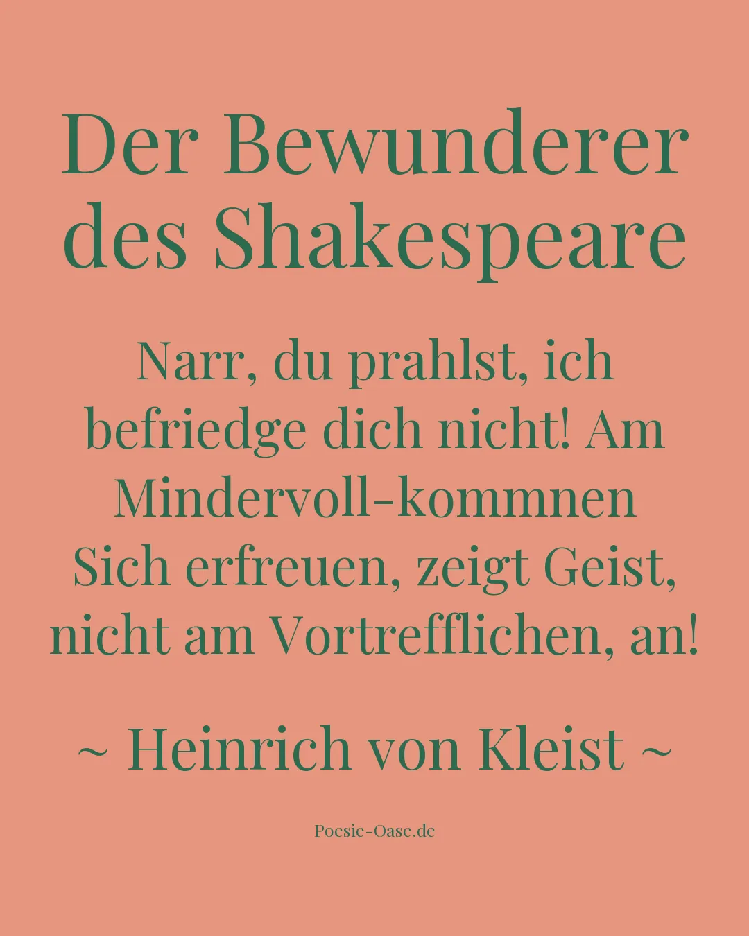 Illustration zu Der Bewunderer des Shakespeare
