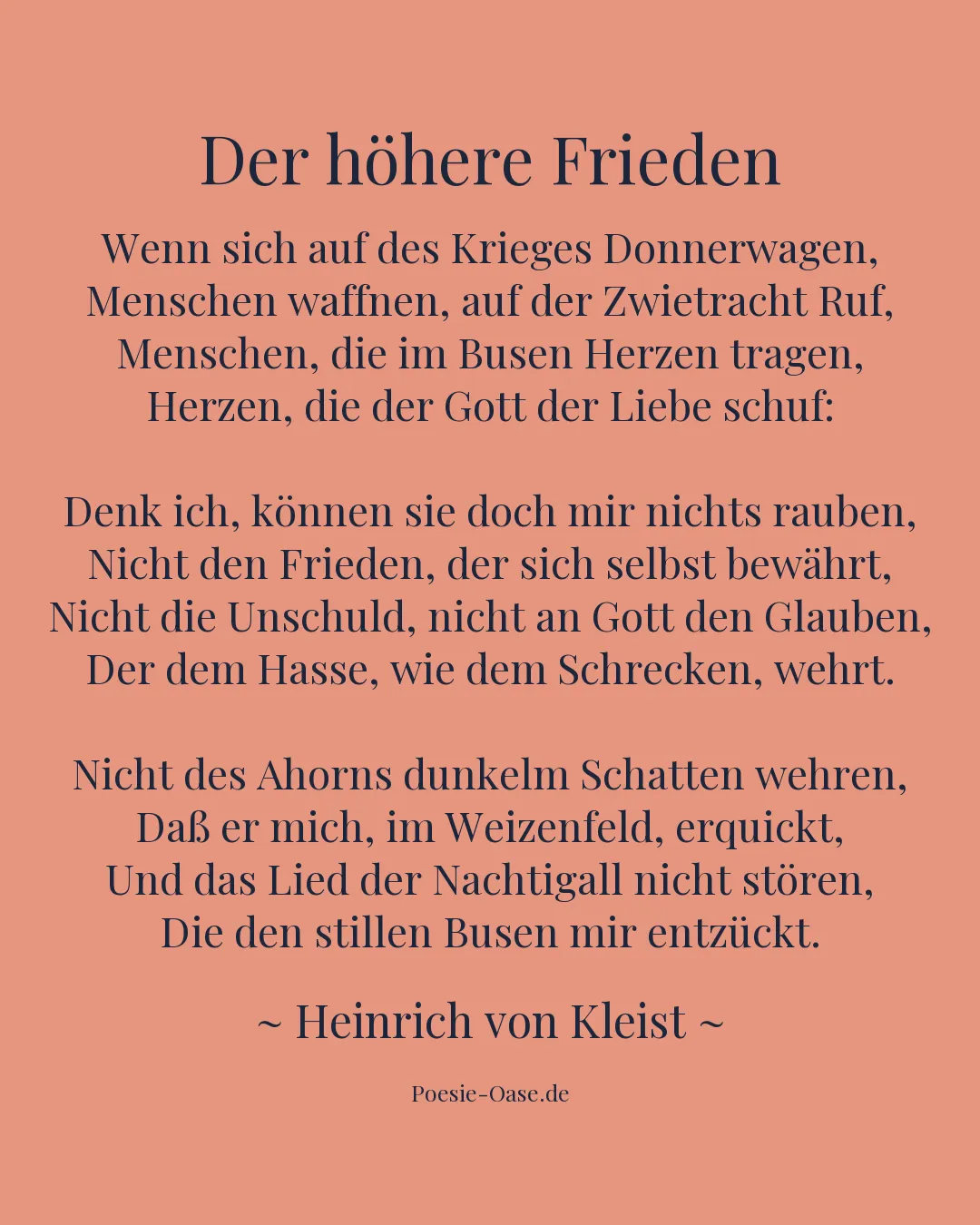 Illustration zu Der höhere Frieden