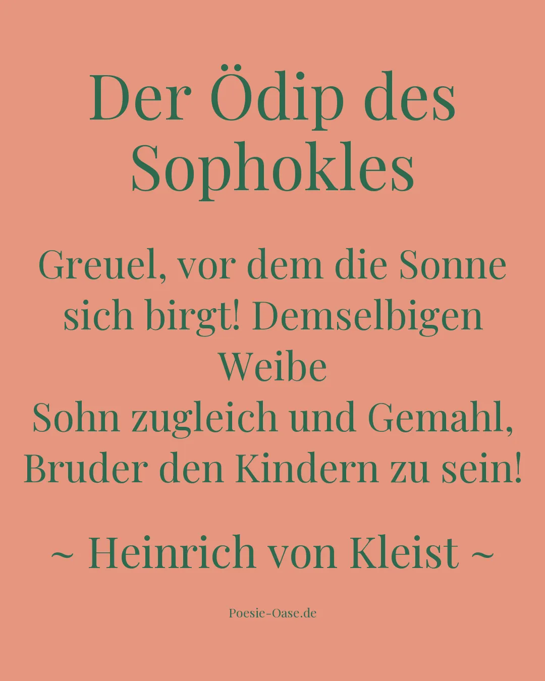 Illustration zu Der Ödip des Sophokles