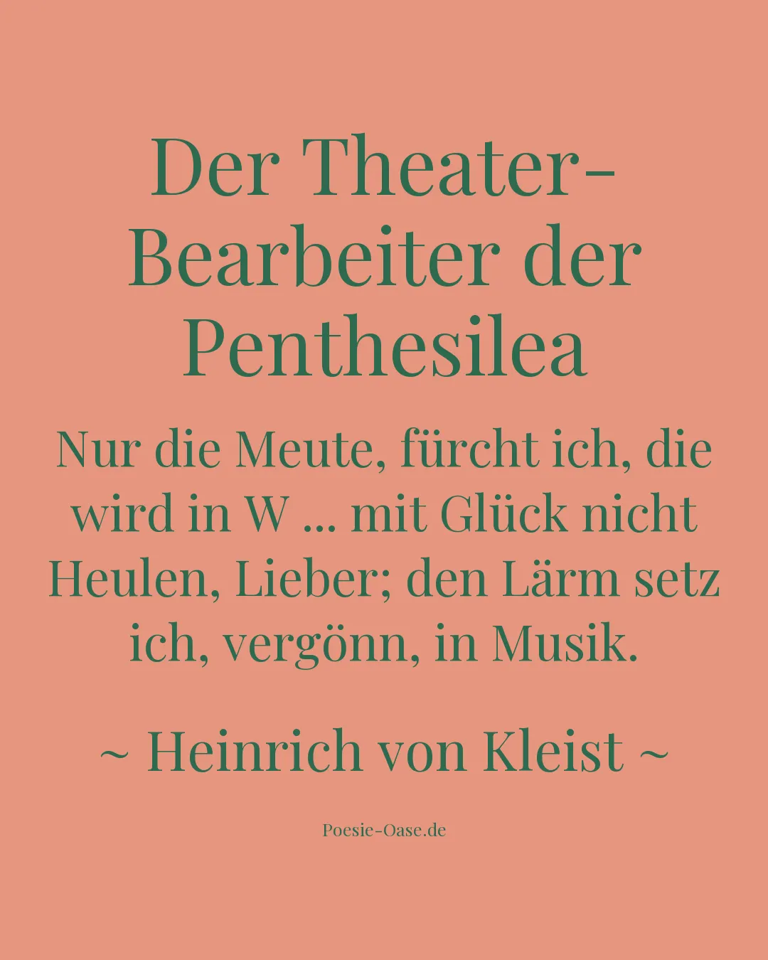 Illustration zu Der Theater-Bearbeiter der Penthesilea