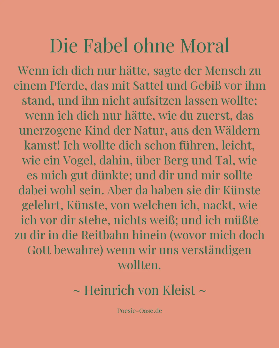 Illustration zu Die Fabel ohne Moral