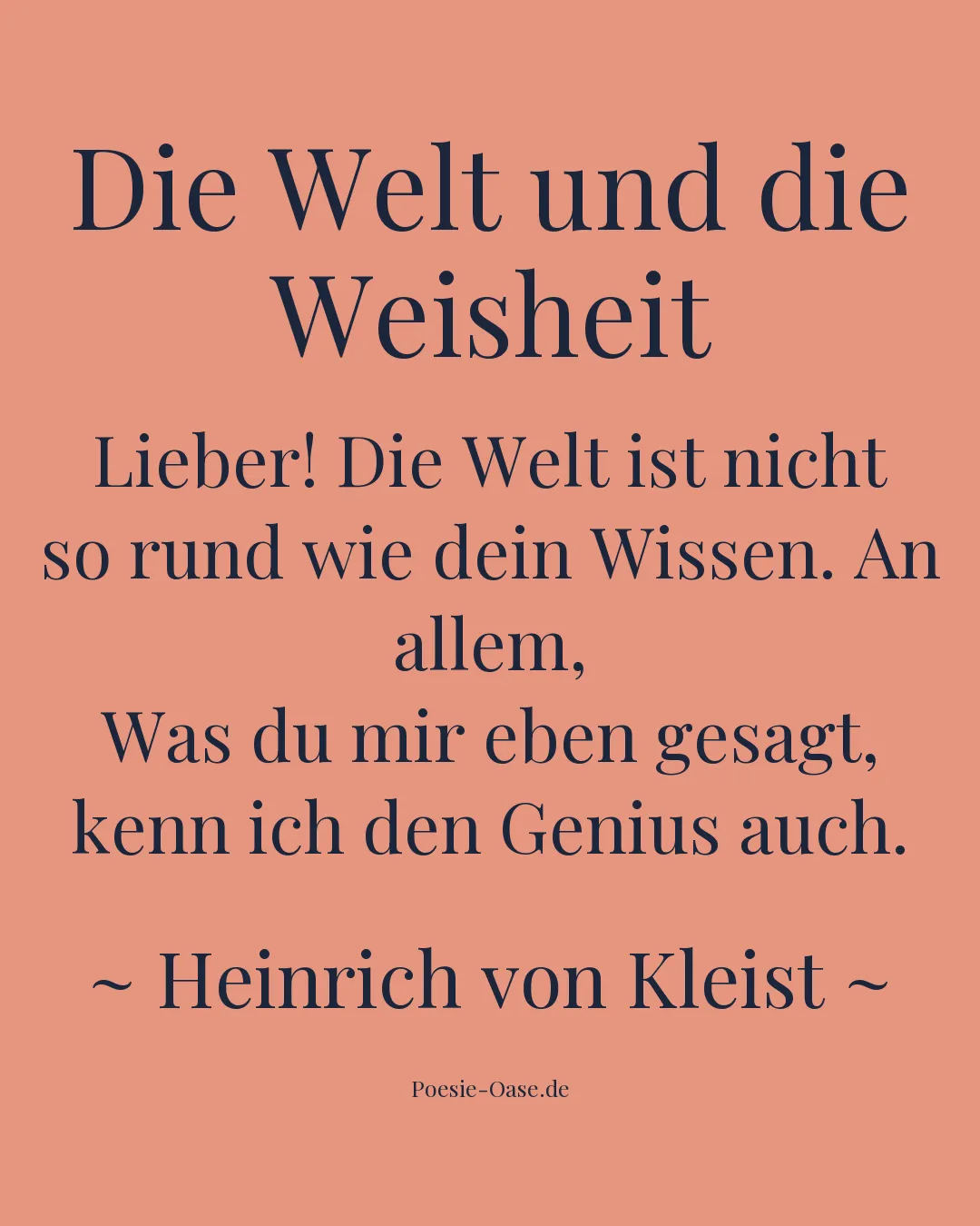 Illustration zu Die Welt und die Weisheit