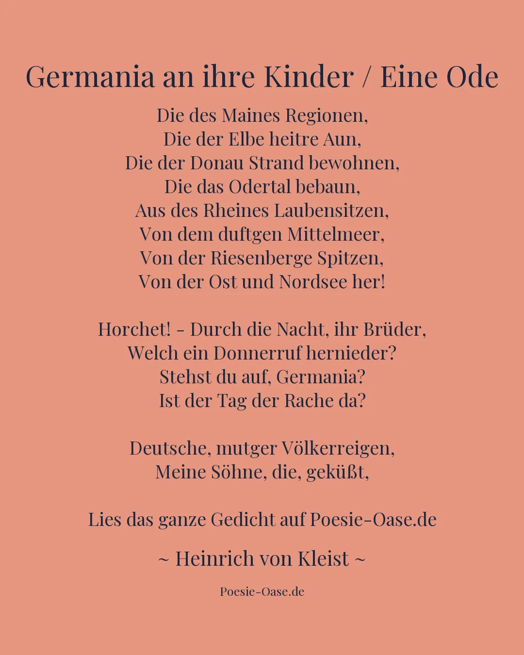 Illustration zu Germania an ihre Kinder / Eine Ode