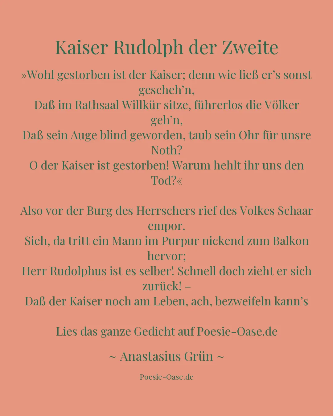 Illustration zu Kaiser Rudolph der Zweite
