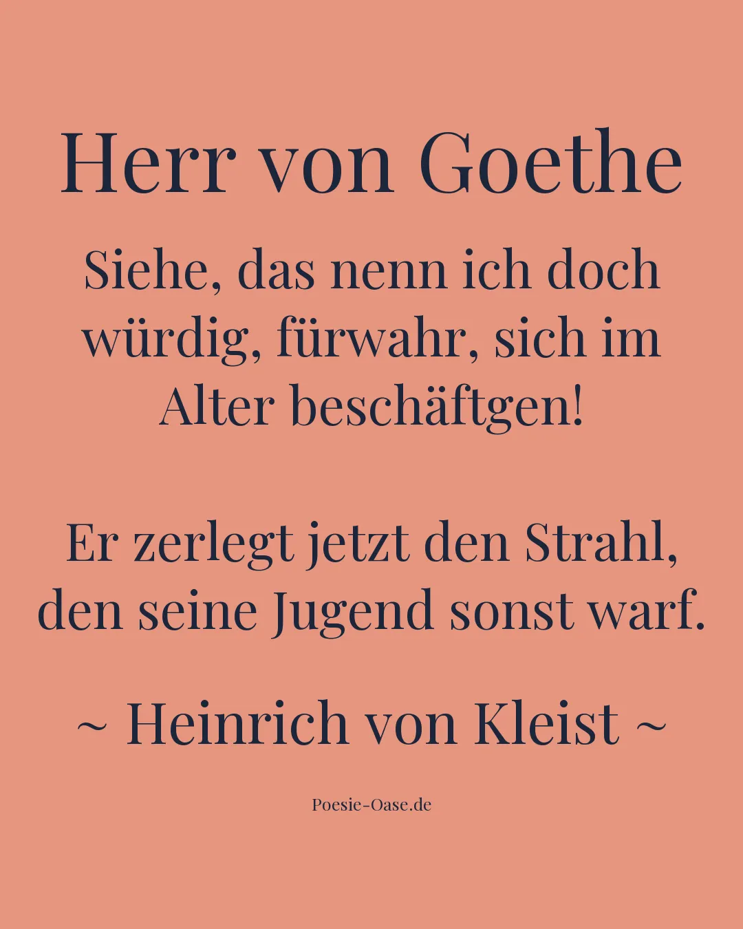 Illustration zu Herr von Goethe