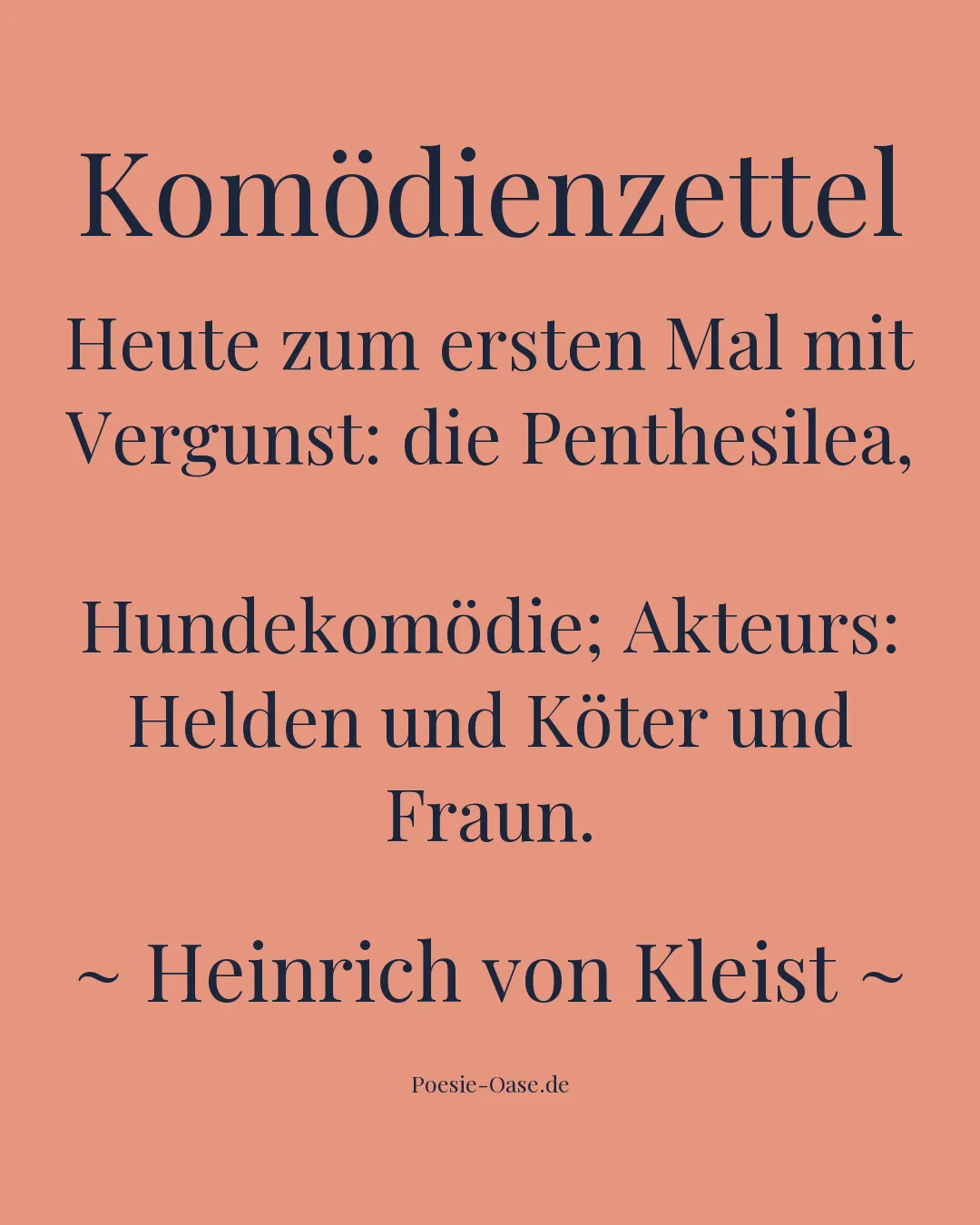 Illustration zu Komödienzettel