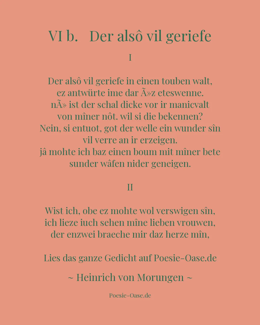 Illustration zu VI b. Der alsô vil geriefe