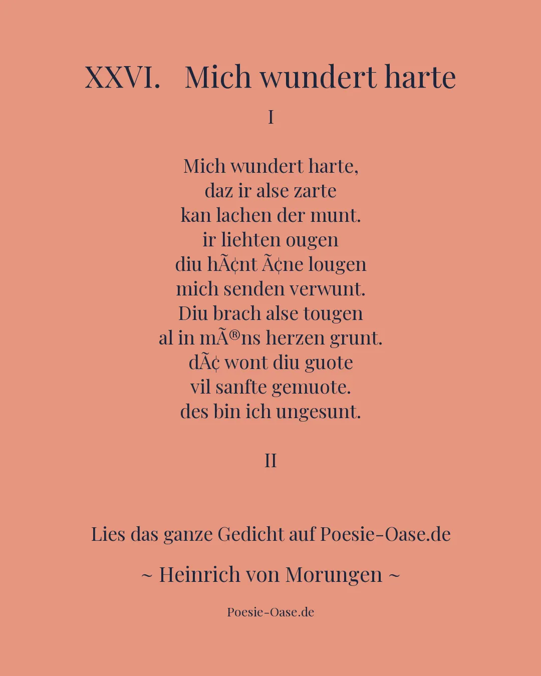 Illustration zu XXVI. Mich wundert harte