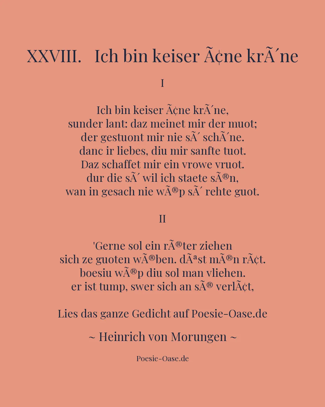 Illustration zu XXVIII. Ich bin keiser âne krône