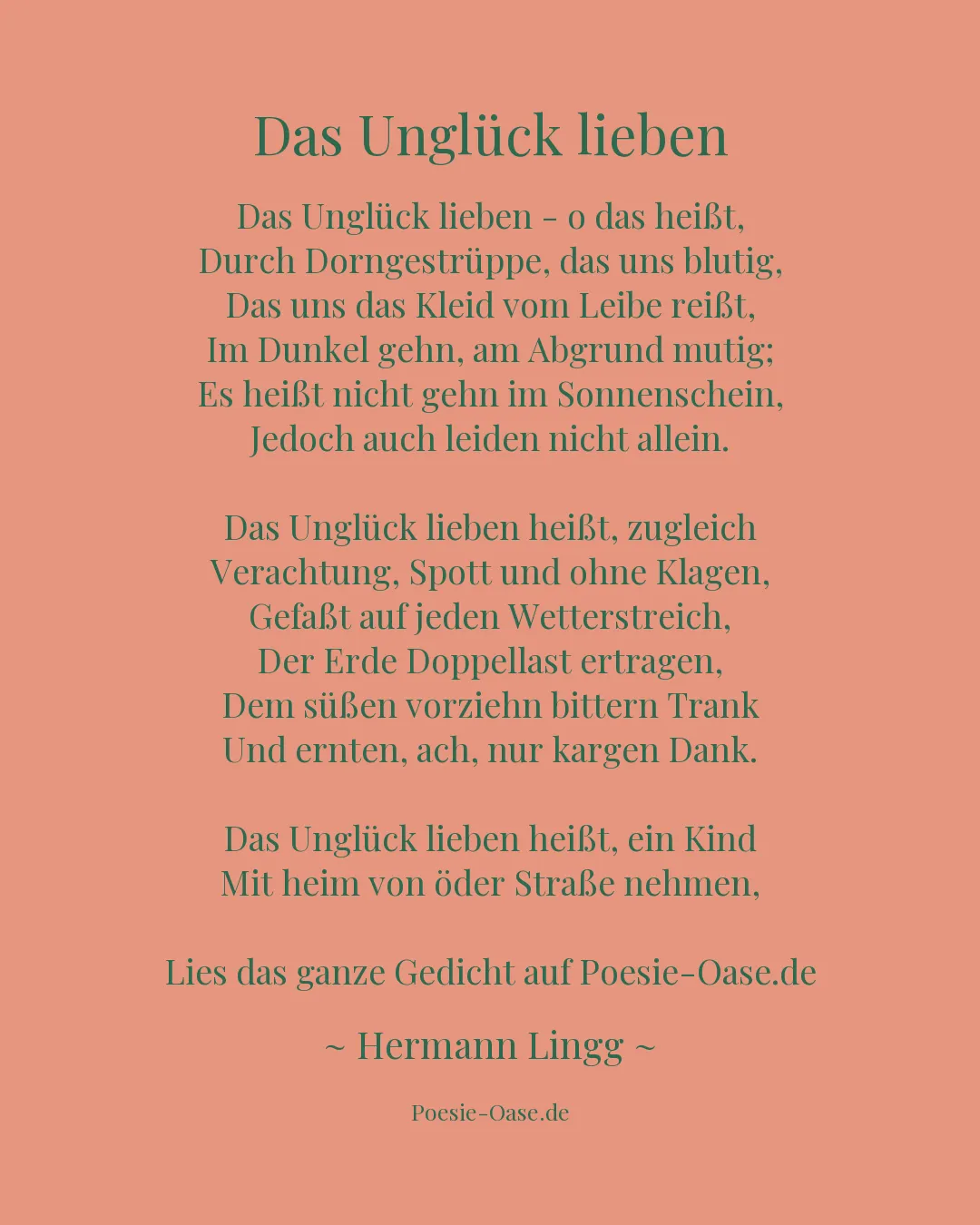 Illustration zu Das Unglück lieben