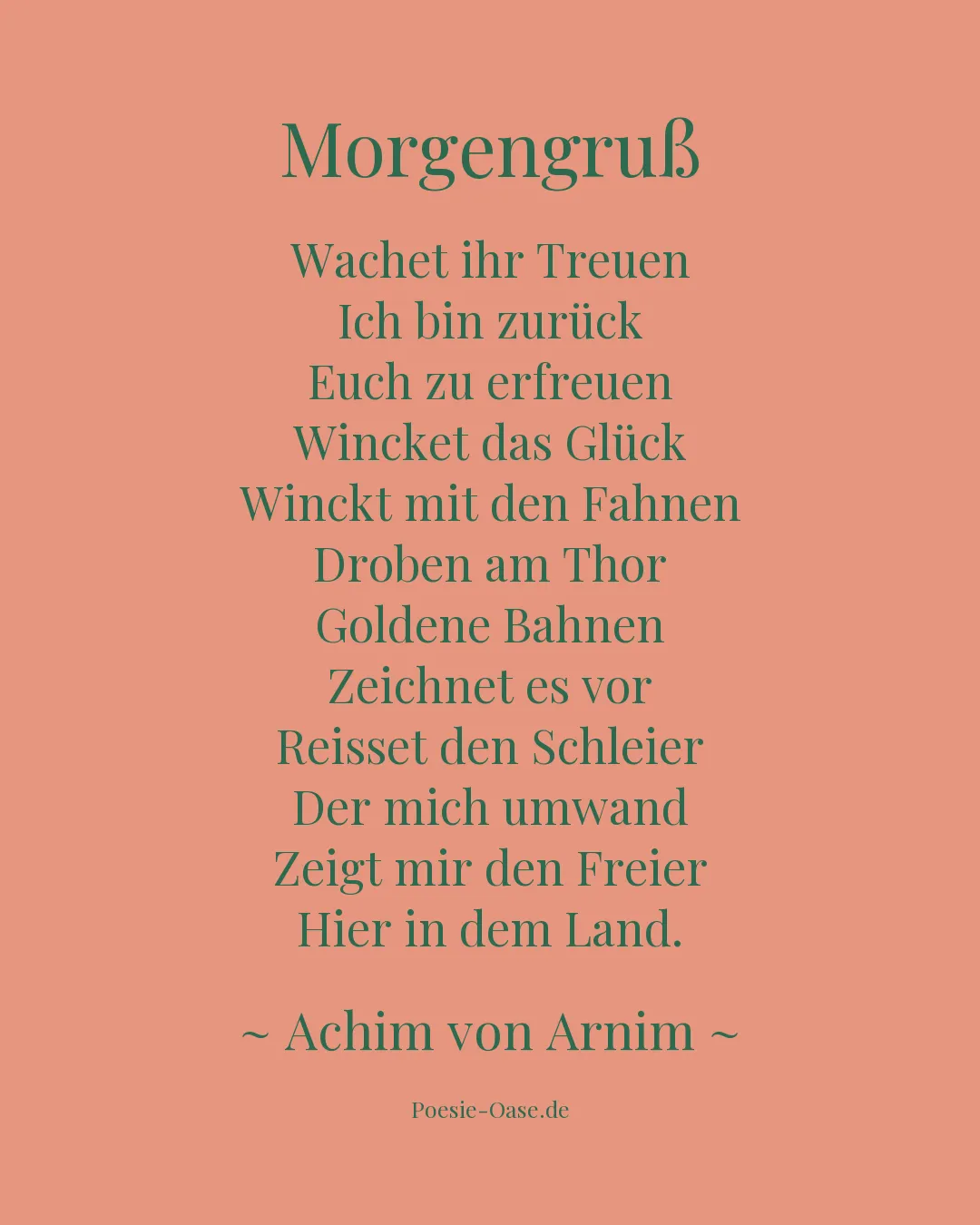 Illustration zu Morgengruß