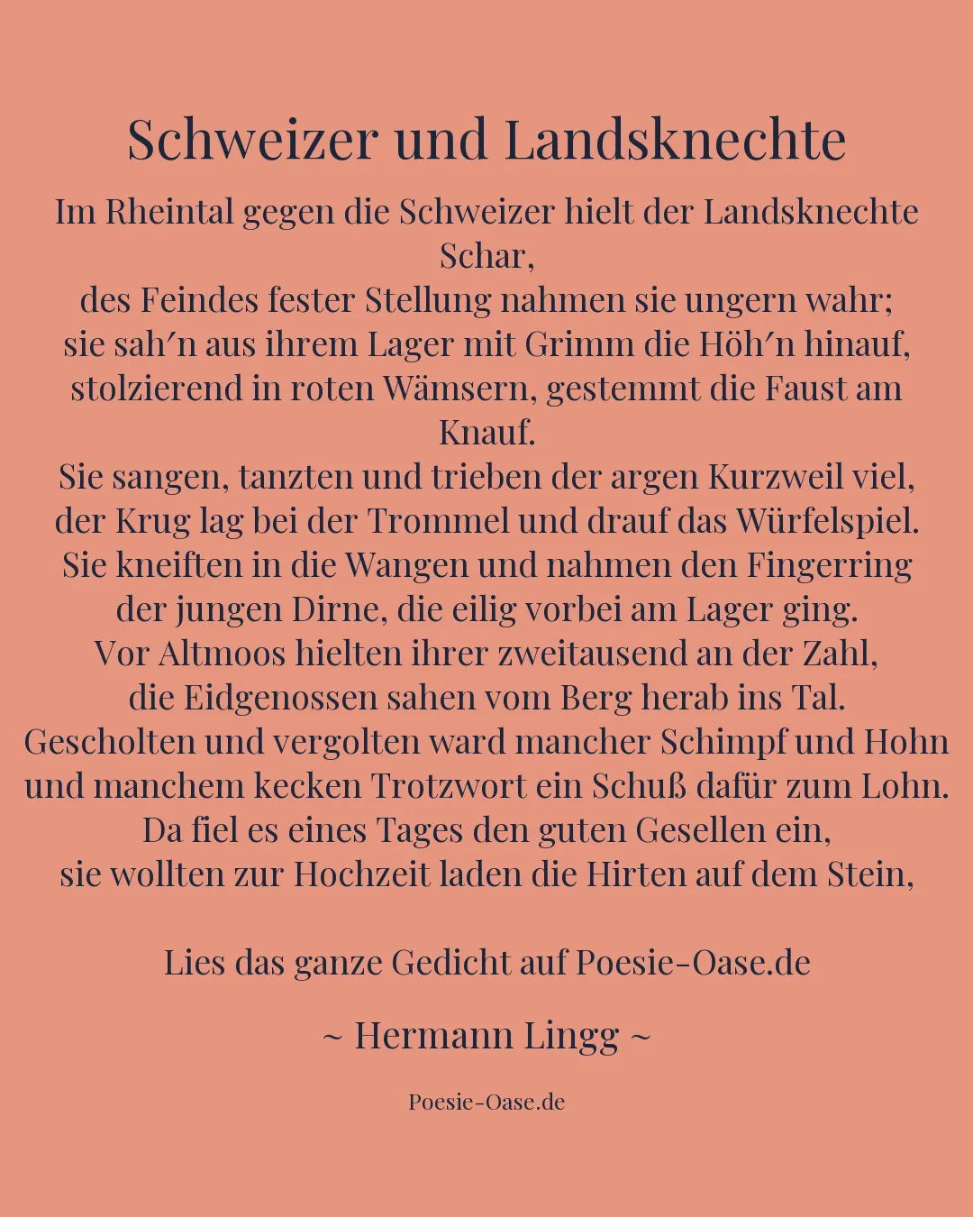 Illustration zu Schweizer und Landsknechte