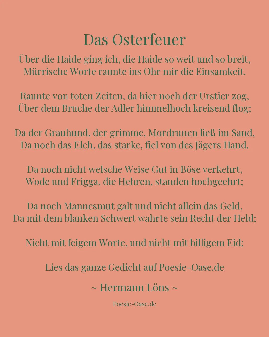 Illustration zu Das Osterfeuer