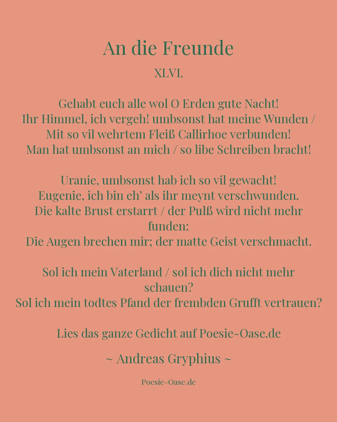 Illustration zu An die Freunde