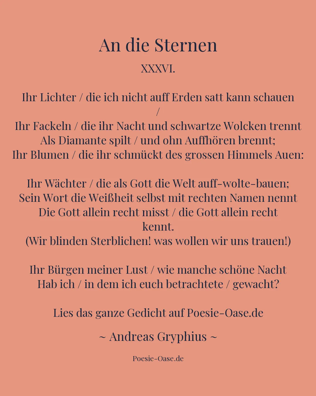 Illustration zu An die Sternen