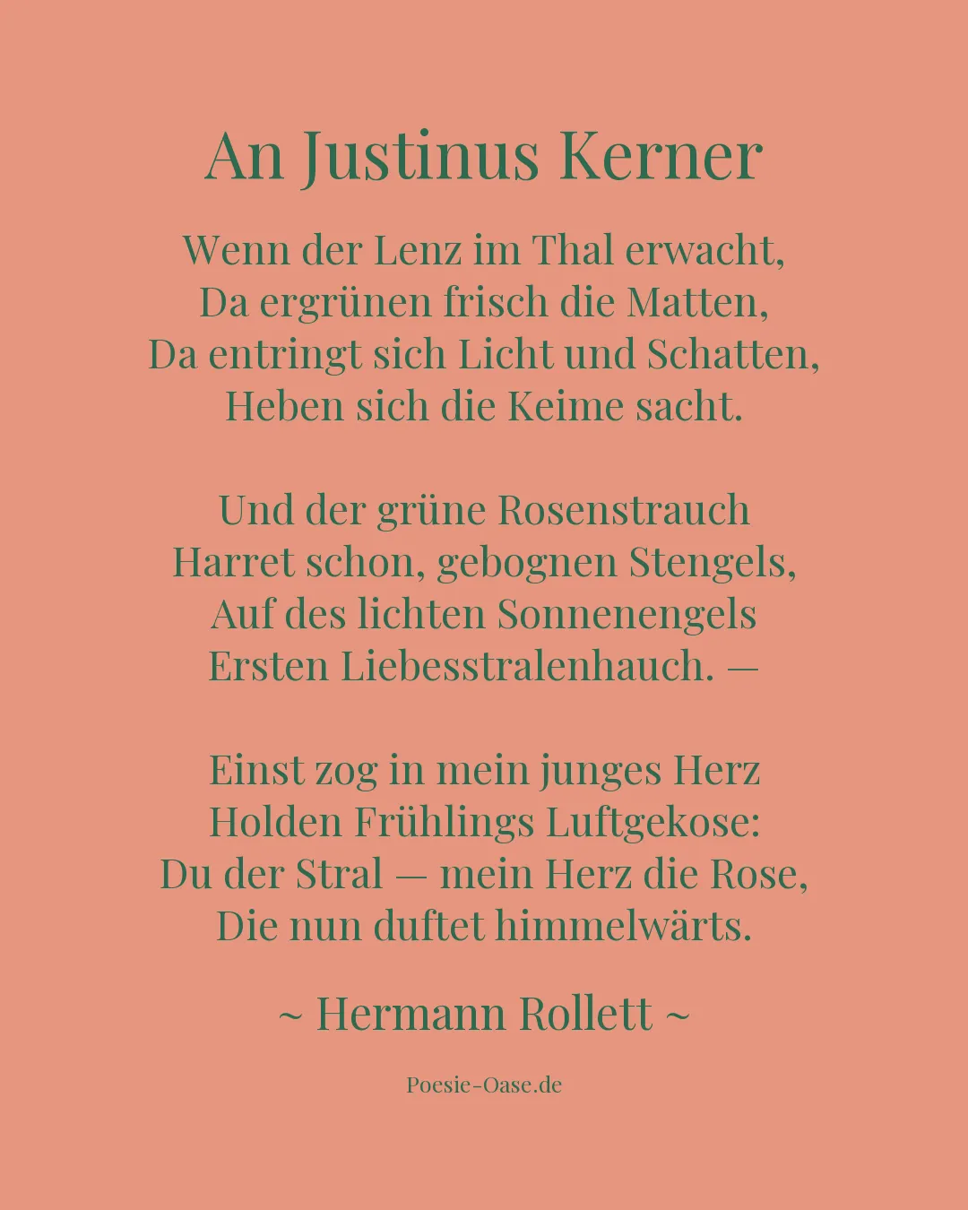 Illustration zu An Justinus Kerner