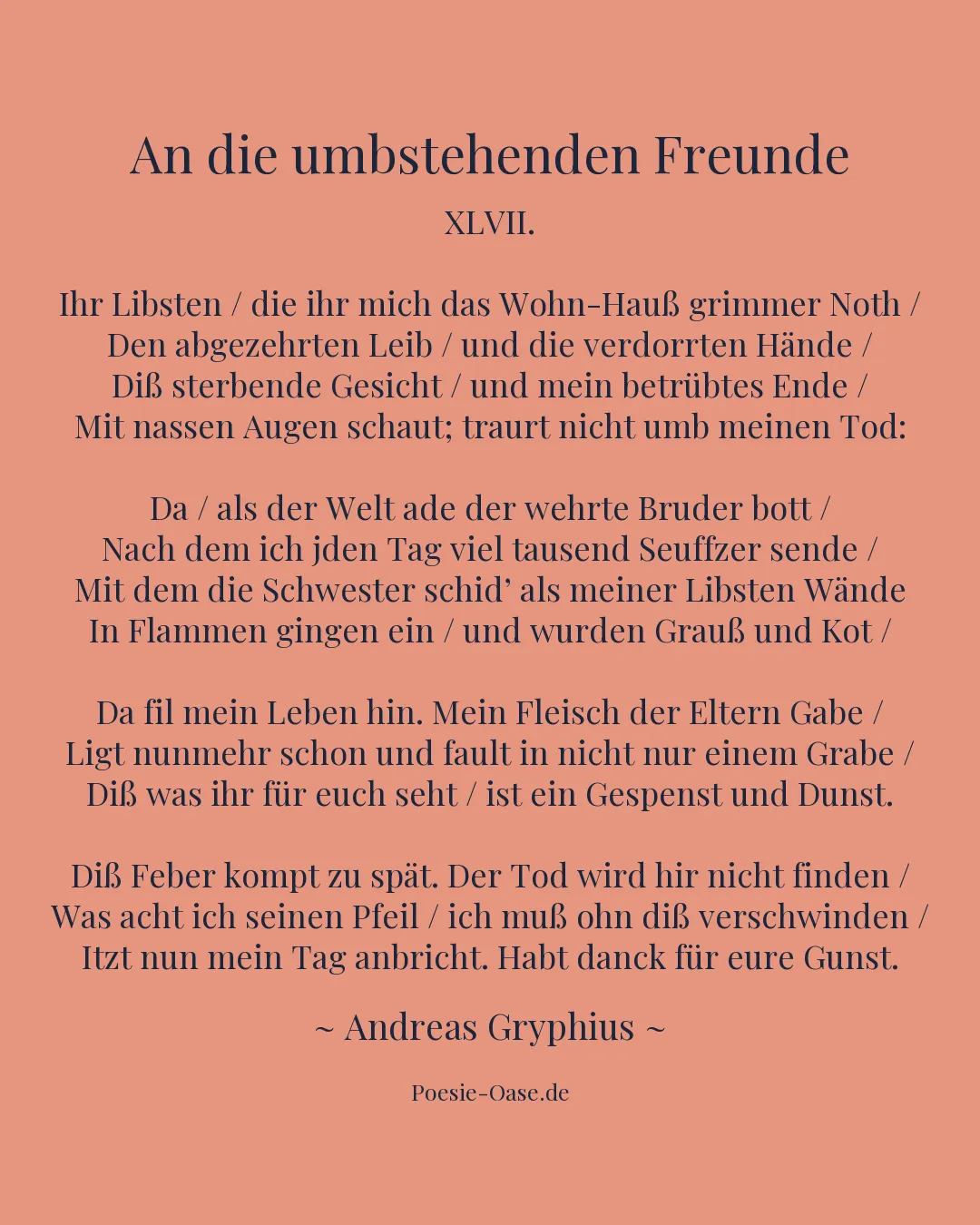 Illustration zu An die umbstehenden Freunde