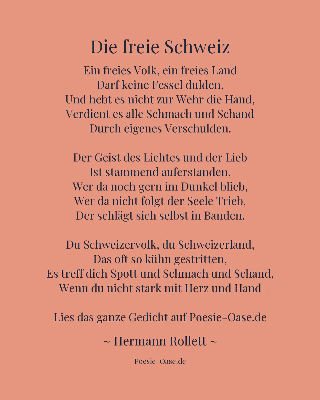 Illustration zu Die freie Schweiz